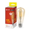 Лампа ST64-deco GOLD 11W/3000K/E27/990Lm золотистая IN HOME (10/50)