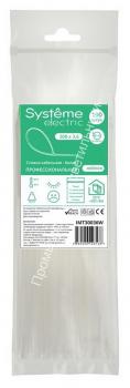 Хомут нейлоновый 3,6х300 белый (100) Systeme Electric 1