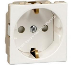 Розетка модульная W45 з/к шторки белая 45х45 Systeme Electric 1