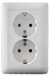 Розетка 2СП ХИТ з.к.RS16-236-B (10/60) 1