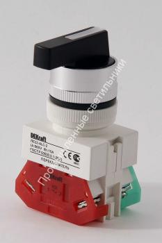 Переключатель ПЕ22-ALC-2-BLK DEKraft 25055 (10/160) 1