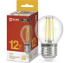 Лампа LED-ШАР-deco 12W/3000K/E27/1350Lm прозрачная IN HOME (10/50)
