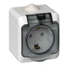 Розетка ОП ПГ Этюд з.к. IP44 PA16-044B (12/96)