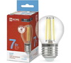 Лампа LED-ШАР-deco  7W/6500K/E27/810Lm прозрачная IN HOME (10/50)
