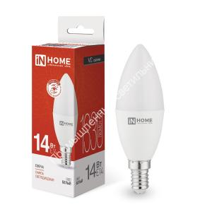 Лампа СВЕЧА-VC 14W/4000K/E14/1330Lm 230V IN HOME (10/100) 1