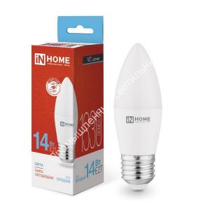 Лампа СВЕЧА-VC 14W/6500K/E27/1330Lm 230V IN HOME (10/100) 1